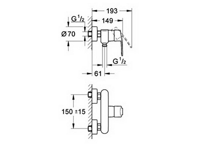 ��������� ��� ���� Grohe Eurostyle Cosmopolitan 33590002
