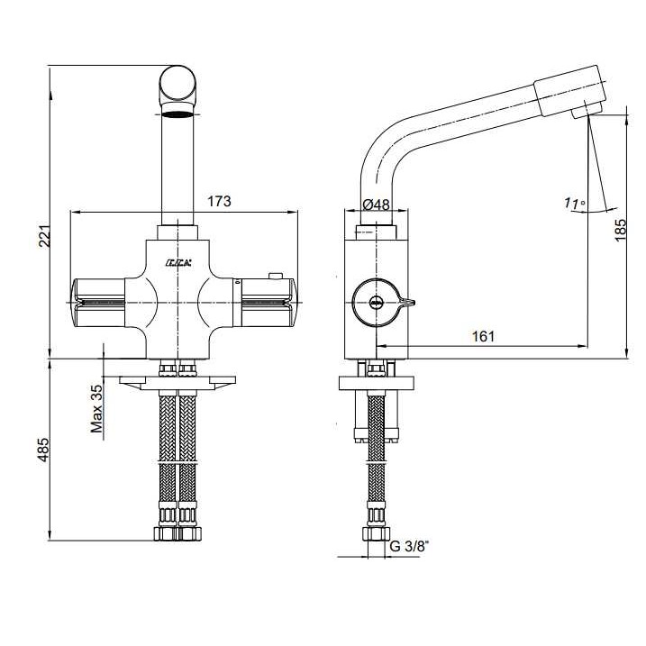 ��������� ��� �������� E.C.A Thermostatic 102108730EX