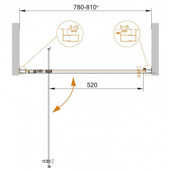 ������� ����� � ���� CEZARES ECO-O-BA-1-90-C-Cr