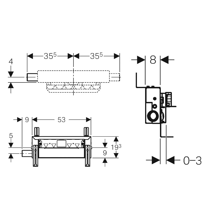 ��������� ������� ��� �������� ����� Geberit Kombifix 457.534.00.1 (�34, ������ 50 ��)