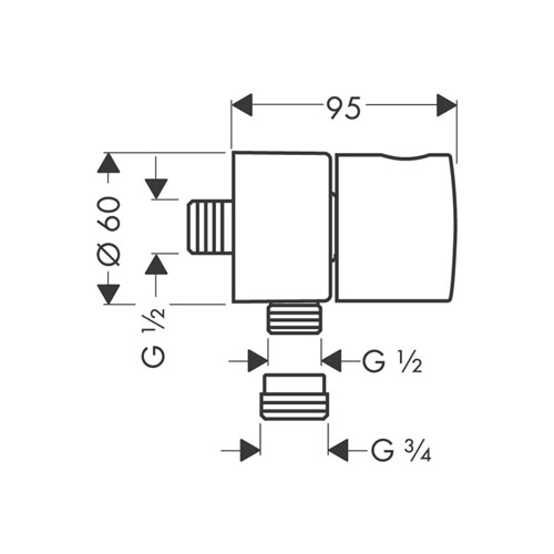 ��������� ������������� Axor Uno 2 38882000