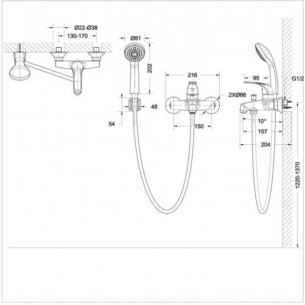��������� ��� ����� � �������� ������� Bravat Fit F6135188CP-B-RUS