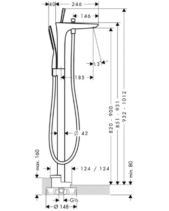 ��������� ��� ����� ��������� Hansgrohe PuraVida ���� 15473000