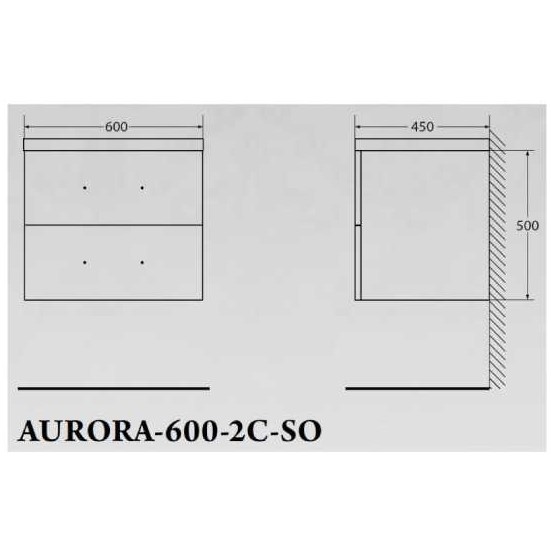 ����� ��� ��������BelBagno AURORA AURORA-600-2C-SO-RNN