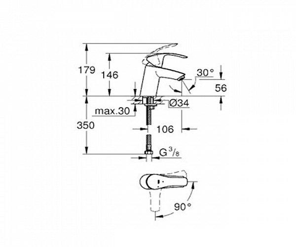 ��������� ��� �������� Grohe Eurosmart 32154002