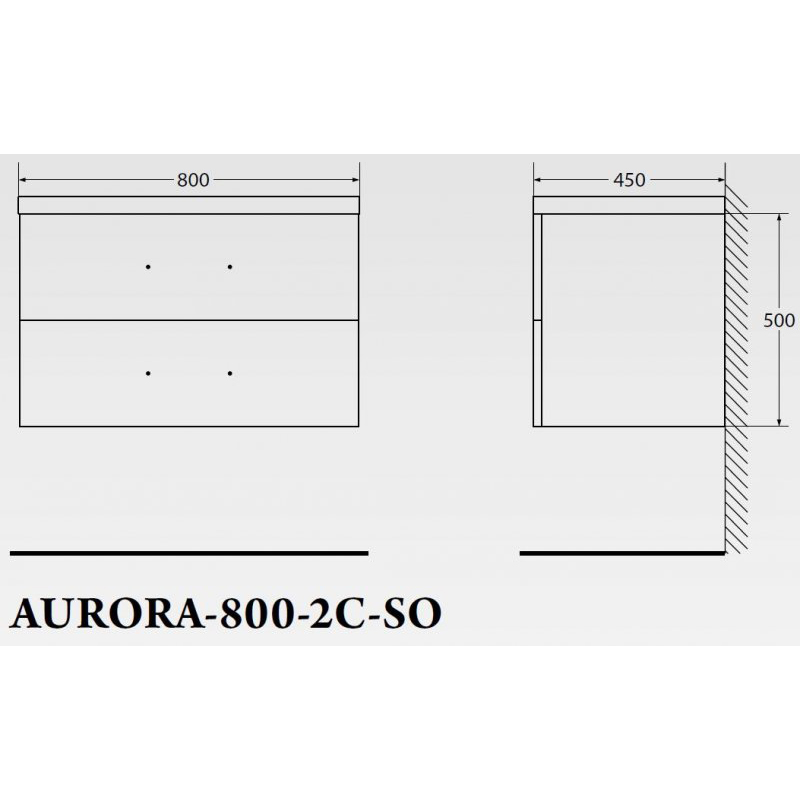 ����� ��� �������� BelBagno AURORA AURORA-800-2C-SO-AV
