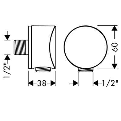 ��������� ������������� Hansgrohe Fixfit 27453000