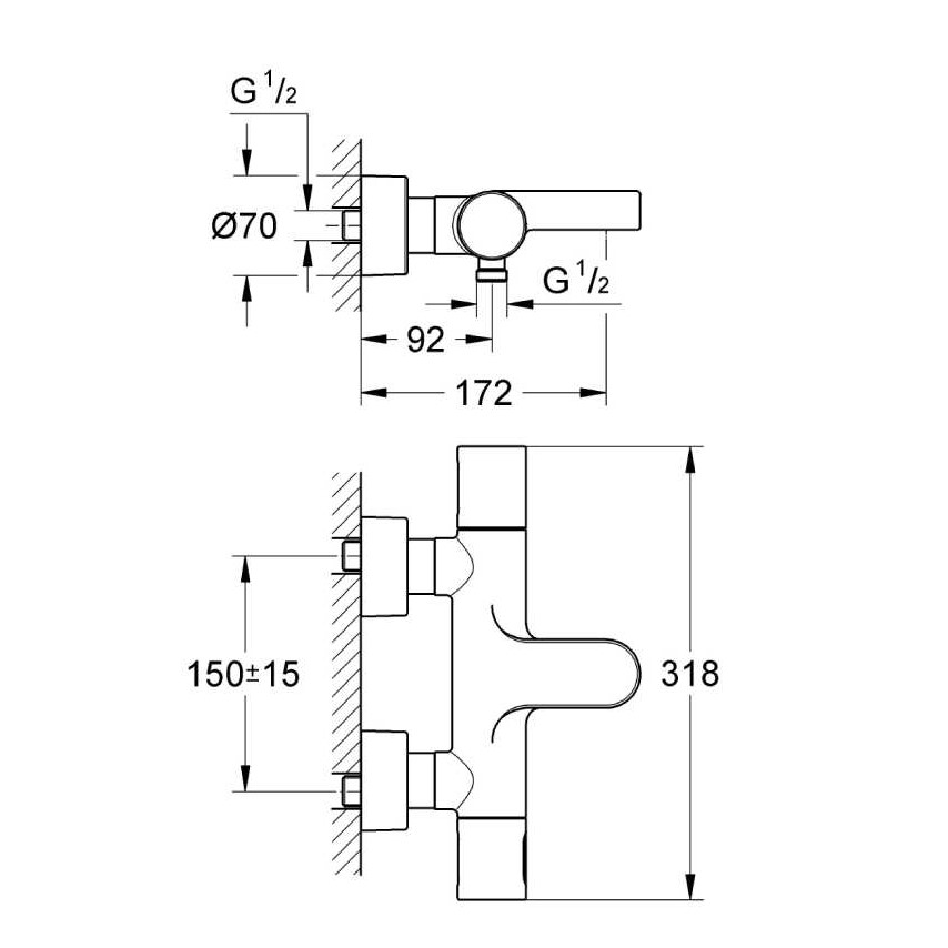 ��������� ��� ����� Grohe Grohtherm 3000 Cosmopolitan 34276000