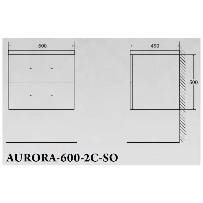 ����� ��� �������� BelBagno AURORA AURORA-600-2C-SO-RGB