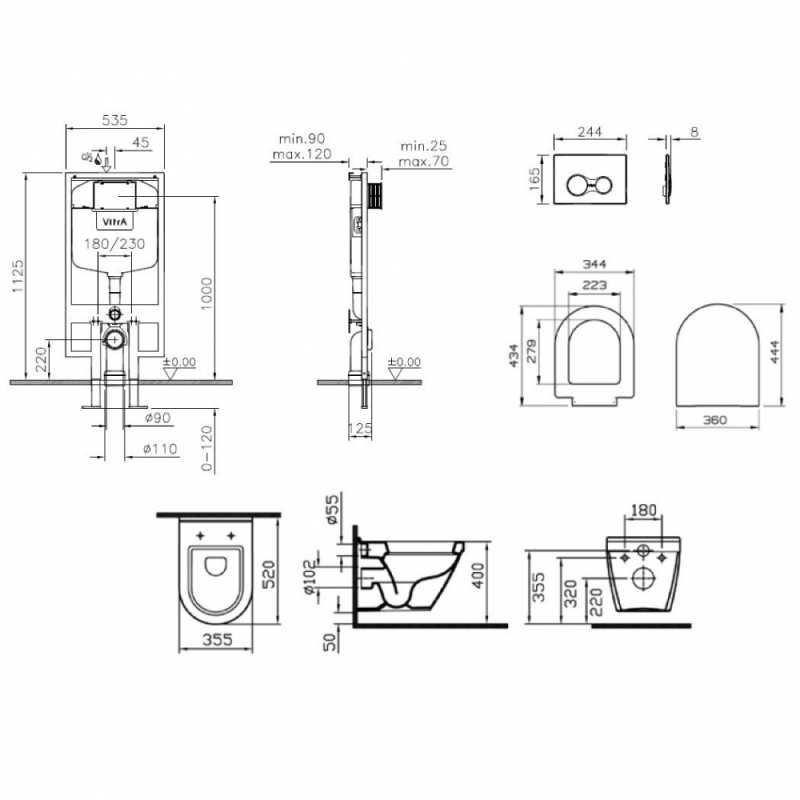 �������� VitrA S50 4 � 1 9003b003-7200 � �����������