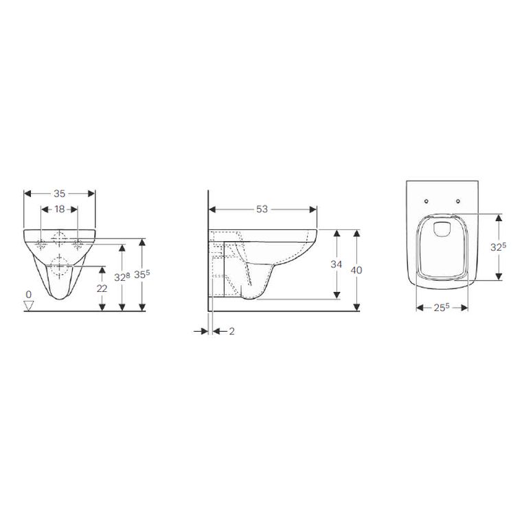 �������� ������ � ������������ 3 � 1 Geberit Selnova Square 458.121.SE.1
