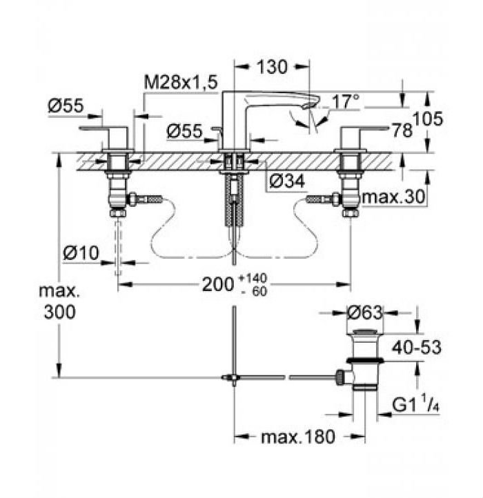 ��������� ��� �������� Grohe Eurostyle Cosmopolitan 20208002