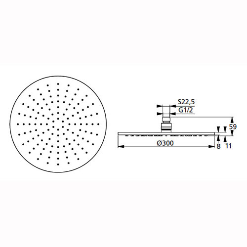 ������� ��� Ideal Standard IdealRain L1 300 B9443��