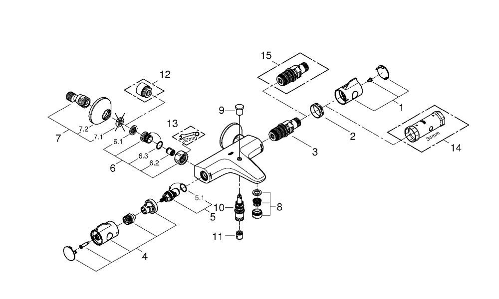 ��������� ��� ����� Grohe Grohtherm 800 34567000