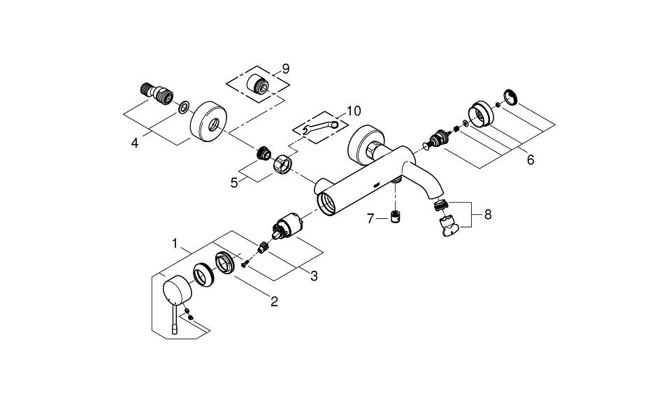 ��������� ��� ����� Grohe Essence 33624001
