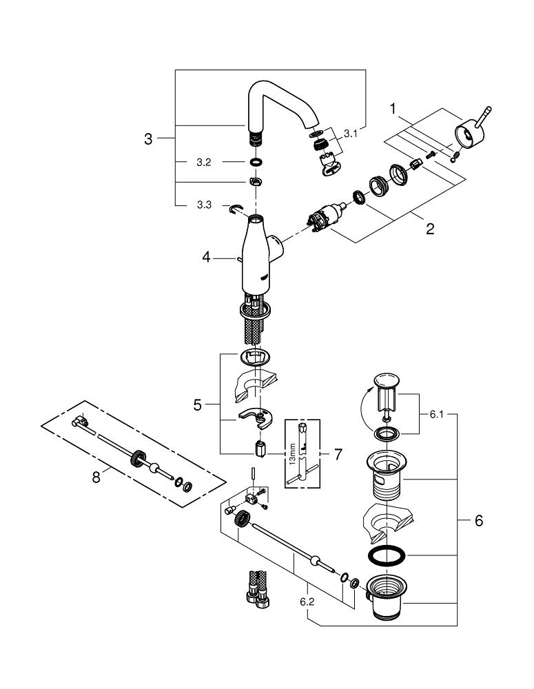 ��������� ��� �������� Grohe Essence 32628001