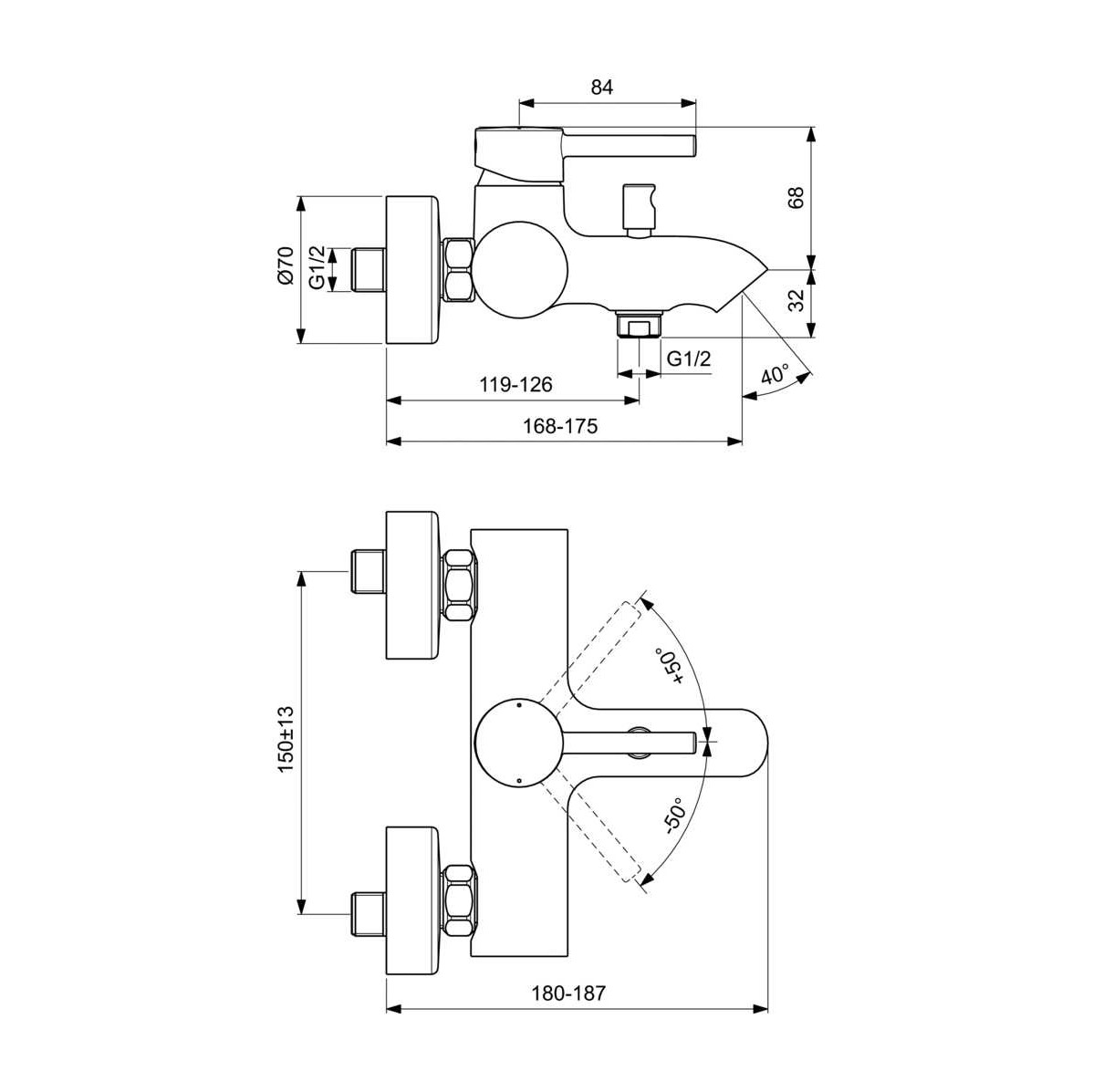 ��������� ��� ����� � ���� Ideal Standart Kolva BC675U5