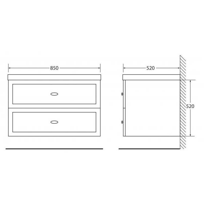 ����� ��� �������� BelBagno Dublin DUBLIN-850-2C-SO-BL