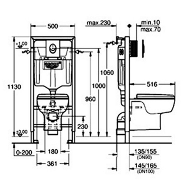 ����� Grohe Solido Madiso 4 � 1, � ��������� ��������, ���������, ������ Skate Air 39191000