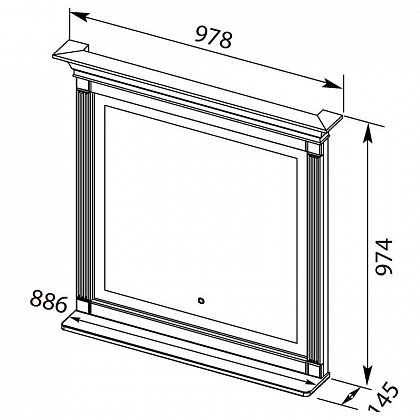 ������� Aquanet ������ 97x97 00201647 �����/�������