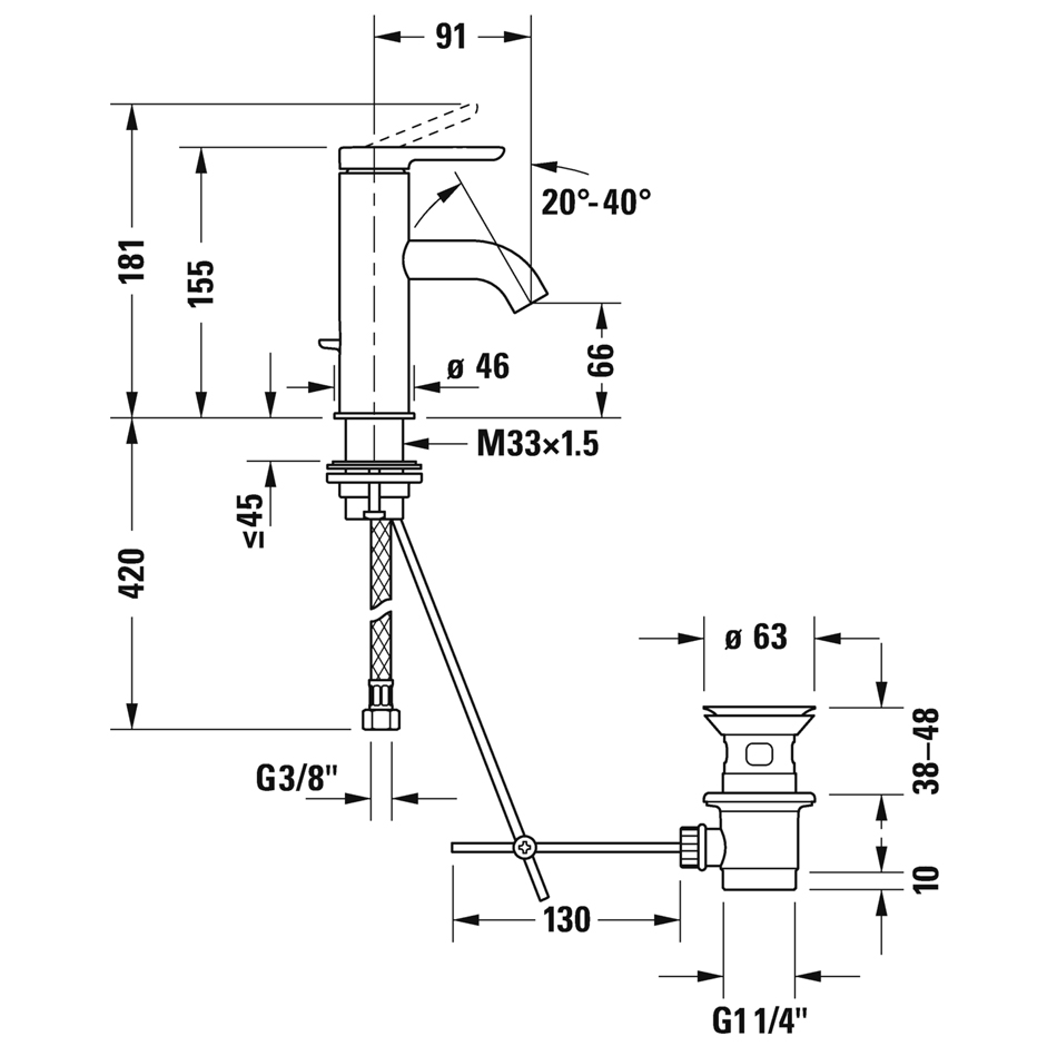 ��������� ��� �������� Duravit �.1 C11010001010