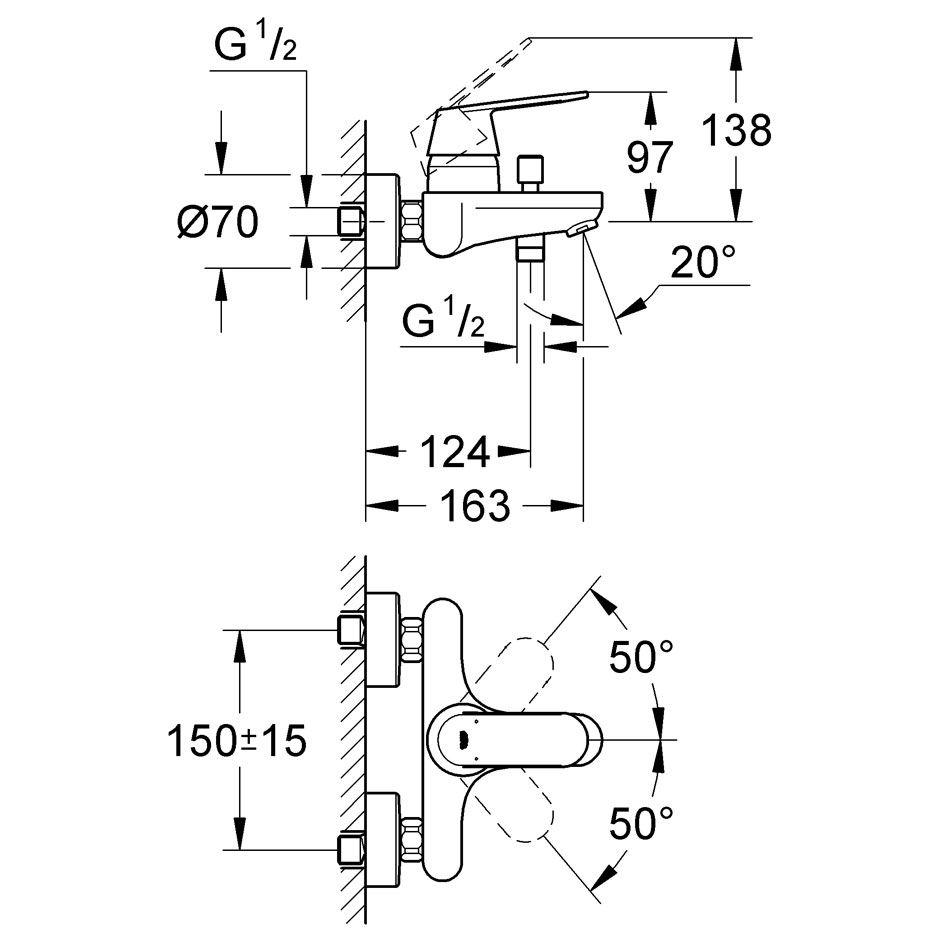 ��������� ��� ����� Grohe Eurosmart Cosmopolitan 32831000