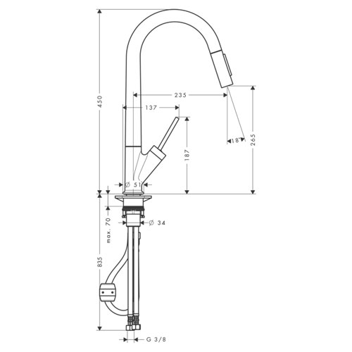 ��������� ��� ����� Axor Starck 10821000