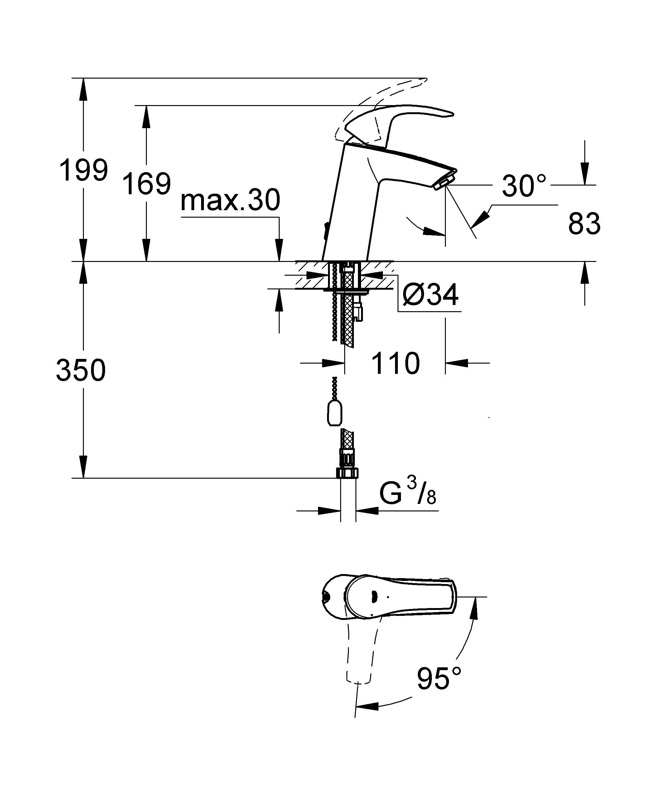 ��������� ��� �������� Grohe Eurosmart 2015 2339410E