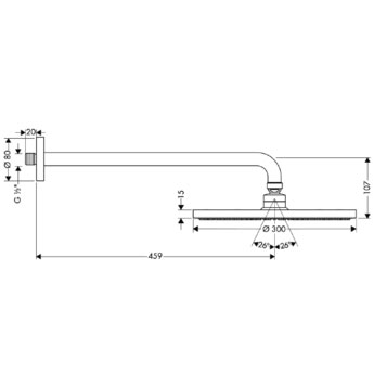 ������� ��� Hansgrohe Raindance S 300 Air 27492000