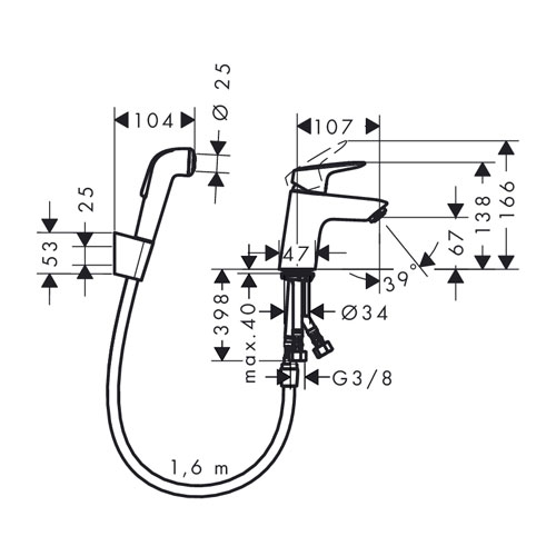 ��������� ��� �������� Hansgrohe Logis 71290000
