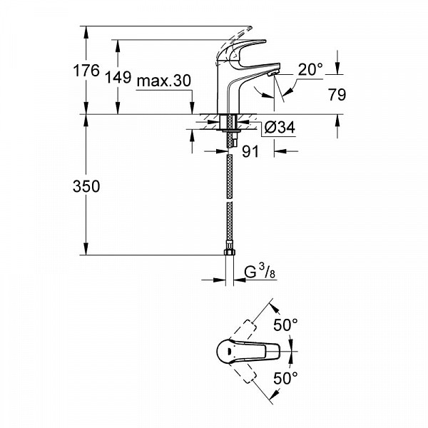 ����� ��� ����� 3 � 1 Grohe BauEdge 122271