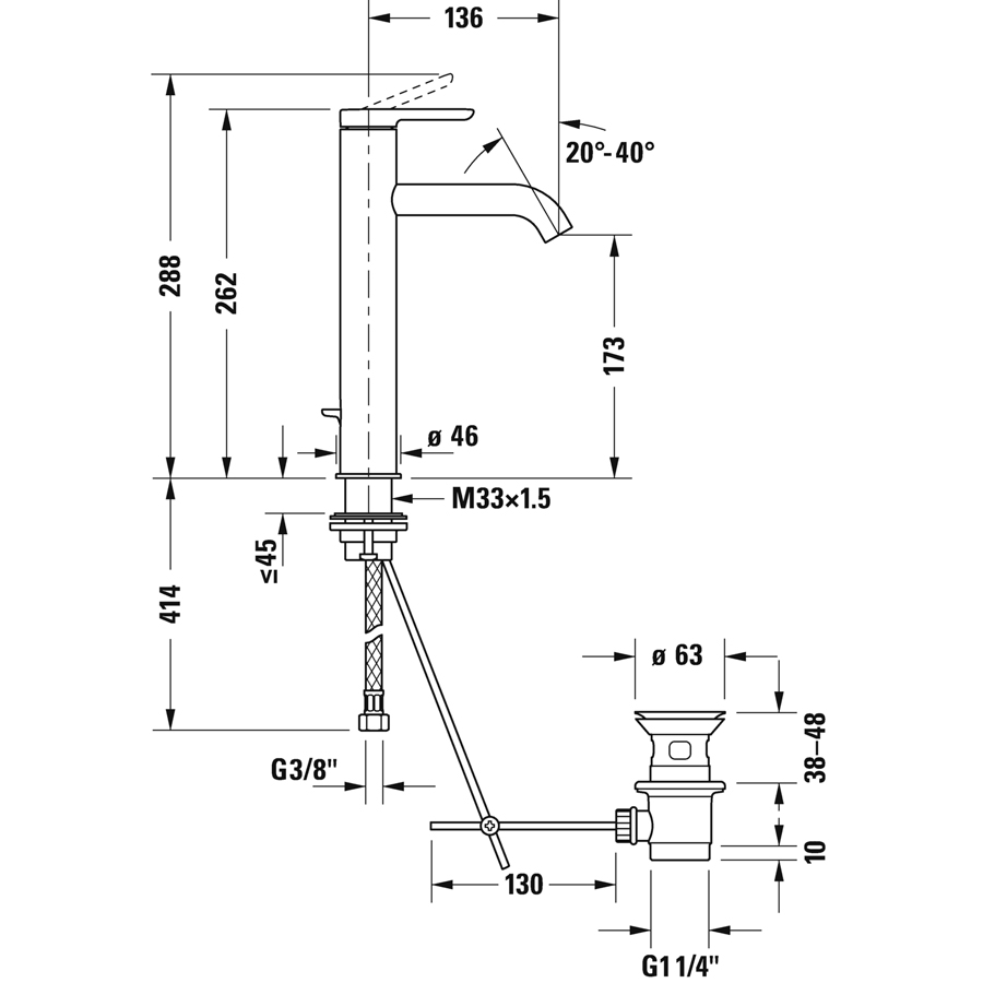 ��������� ��� �������� Duravit �.1 C11030001010