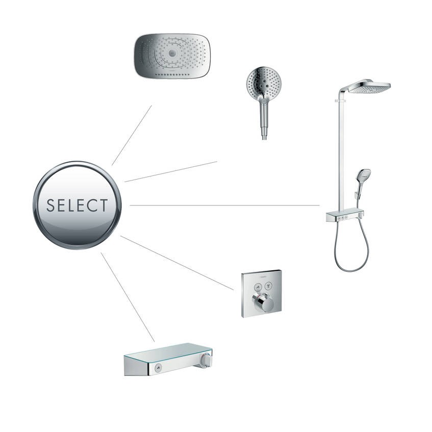 ��������� � ����� ��������� ��������� Hansgrohe ShowerSelect 15763000