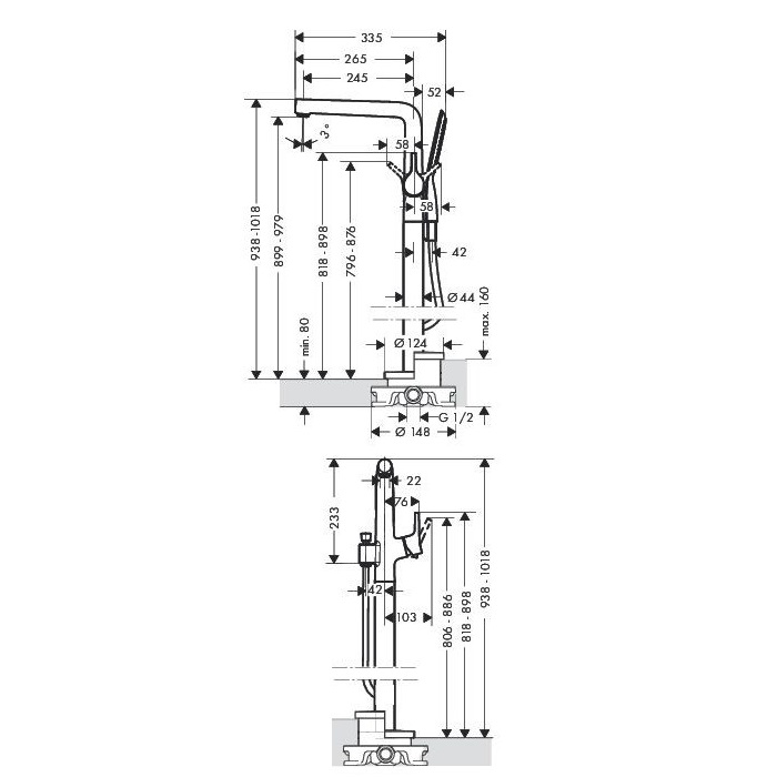��������� ��� ����� ��������� Hansgrohe Talis S 72412000