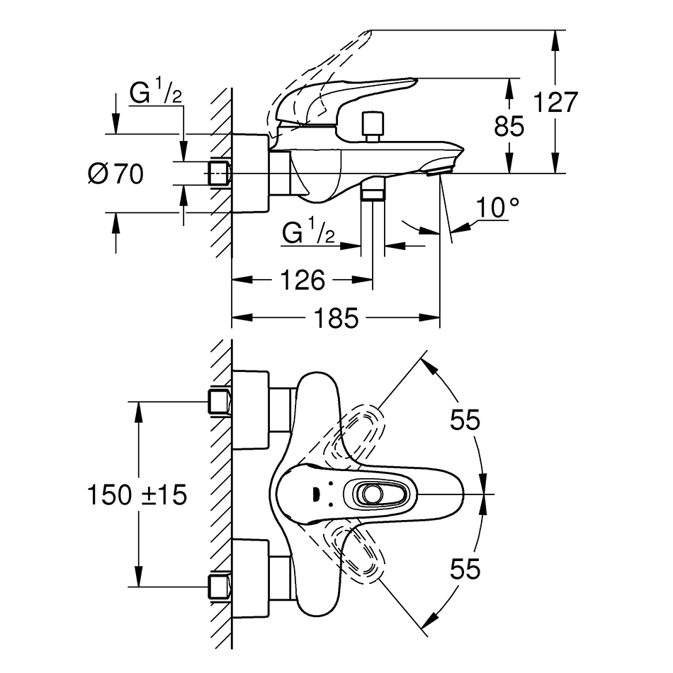 ��������� ��� ����� Grohe Eurostyle 33591003