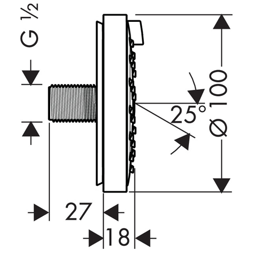 ������� �������� Hansgrohe Raindance Air 100 28477000