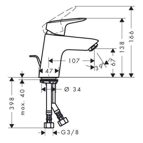��������� ��� �������� Hansgrohe Logis 71070000