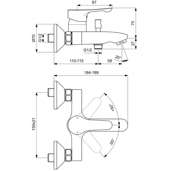 ����� ��� ����� 3 � 1 Ideal Standard Alpha BD004AA