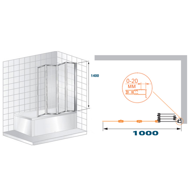 ������� ������ �� ����� CEZARES PRATICO-V-4-100/140-P-Cr-R