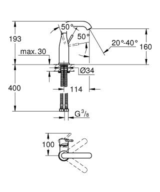 ��������� ��� �������� Grohe Essence 23463001