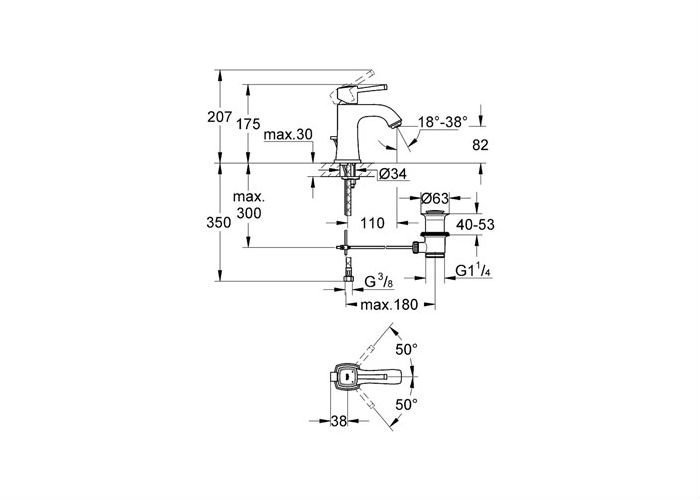 ��������� ��� �������� Grohe Grandera 23303000