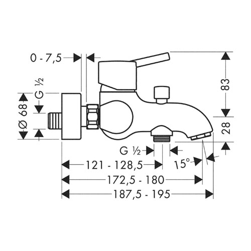 ��������� ��� ����� Hansgrohe Talis S 32420000