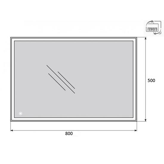 ������� BelBagno Spc 50x80 SPC-GRT-500-800-LED-TCH