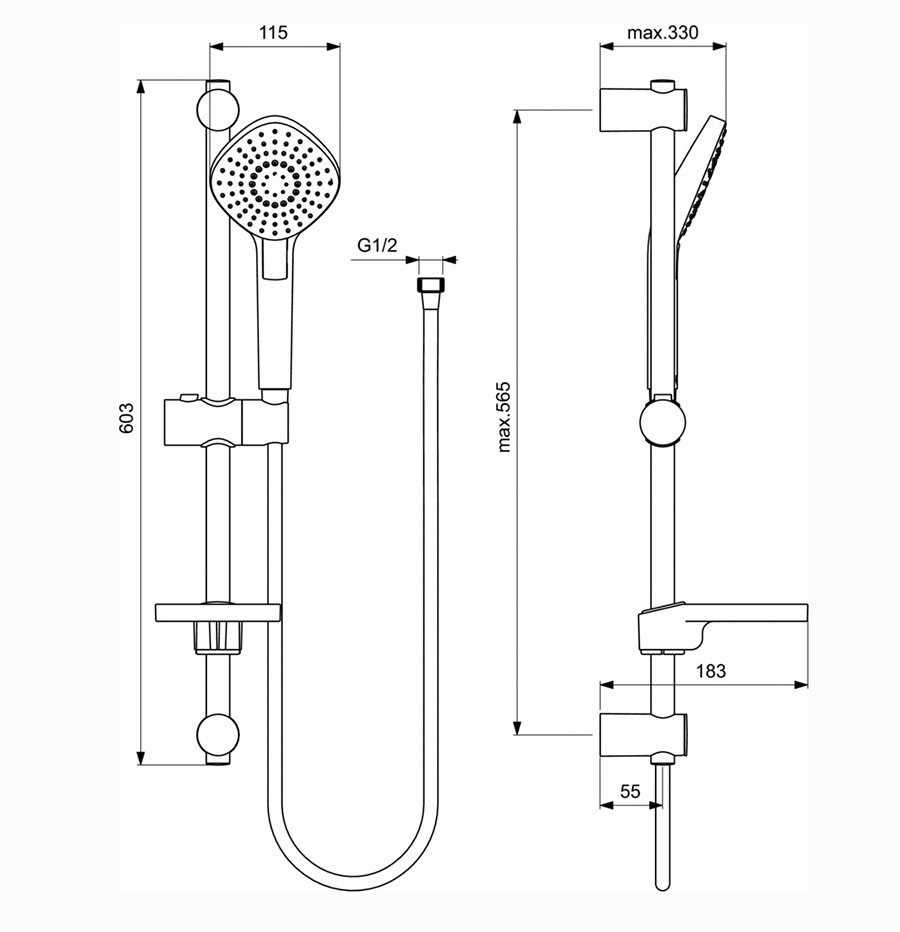 ����� ���������� + ������� �������� Ideal Standard Esla BC264AA