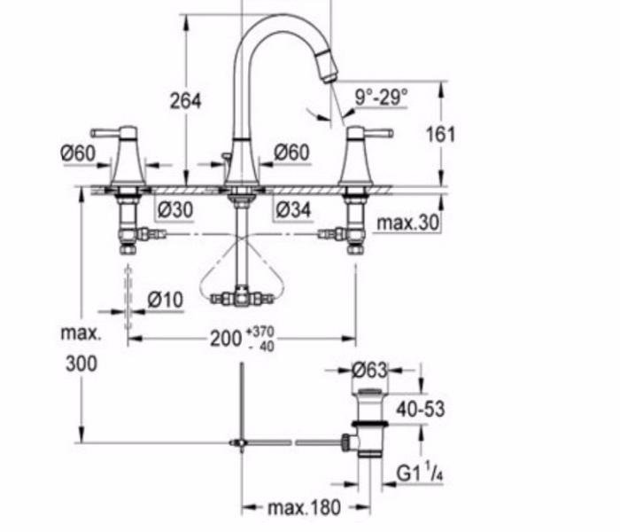 ��������� ��� �������� Grohe Grandera 20389000