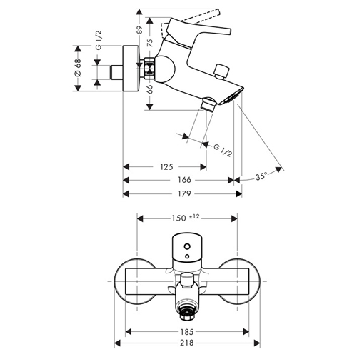 ��������� ��� ����� Hansgrohe Talis S 72400000