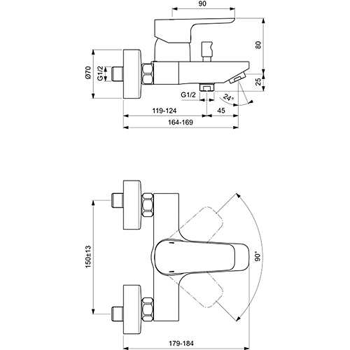 ��������� ��� ����� Ideal Standard Ceraplan III B0718AA