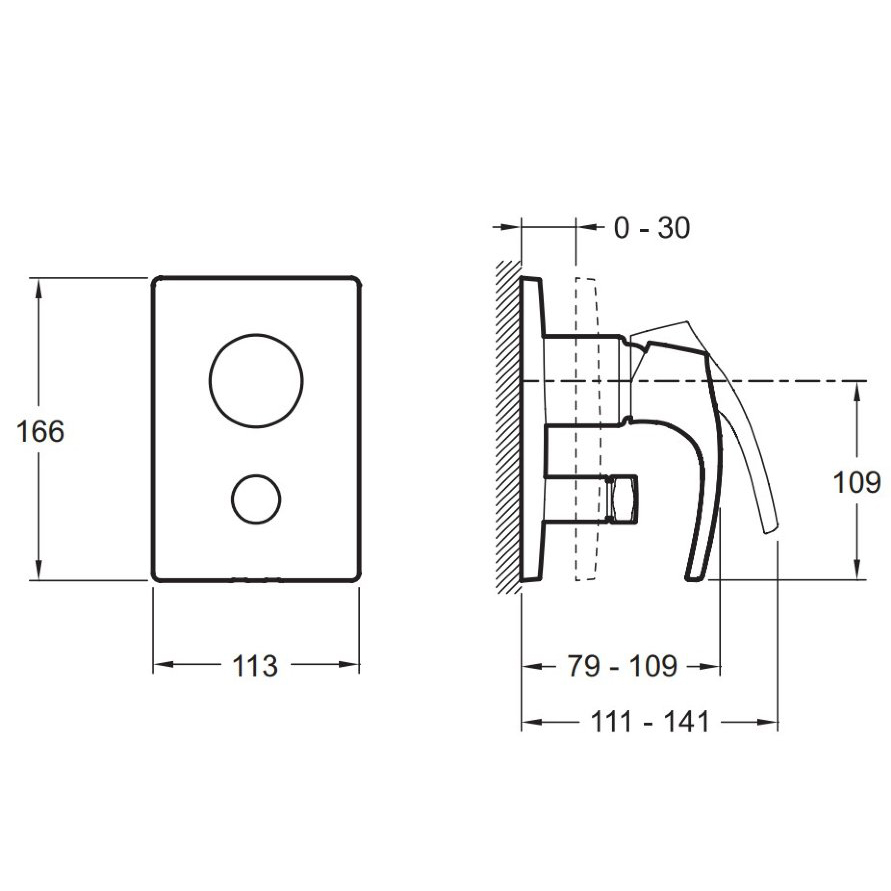 ��������� ��� ����� (������� �����) Jacob Delafon Symbol E98724-CP