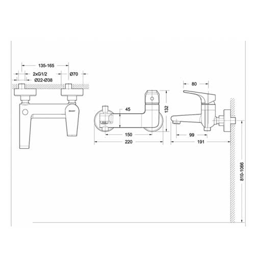 ��������� ��� ����� c �������� ������� Bravat Vega F6119177CP-01