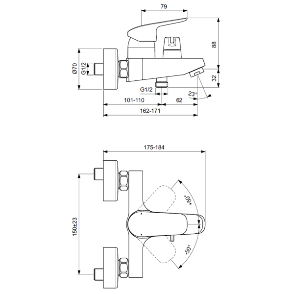 ��������� ��� ����� Ideal Standard Ceraflex B1740AA